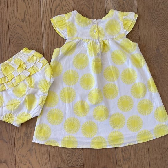 Absorba Paris Lilttle Girl's Dress with matching Bloomers - Picture 3 of 6